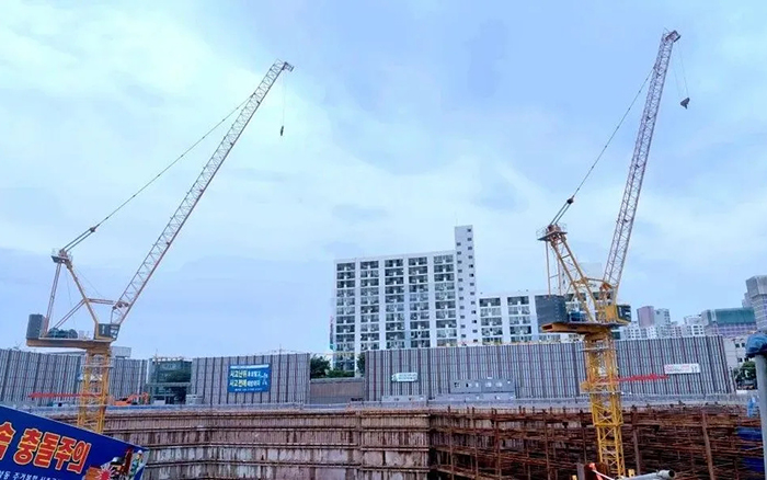 闪耀韩国 | PG电子平台塔机深耕海外高端市场