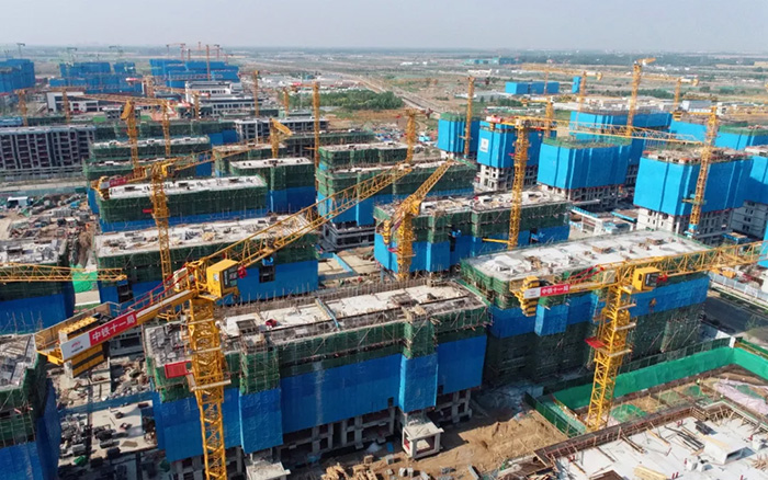 PG电子平台塔机助力雄安新区市场化项目跑出加速度